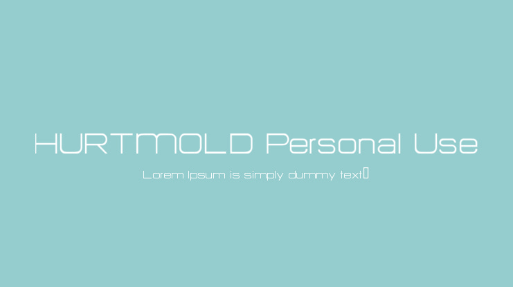 HURTMOLD Personal Use Font