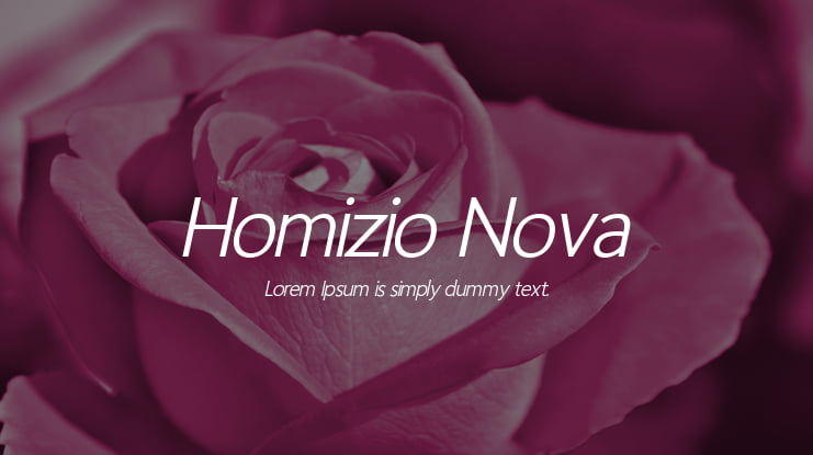 Homizio Nova Font Family