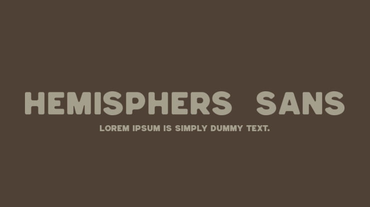 Hemisphers  Sans Font