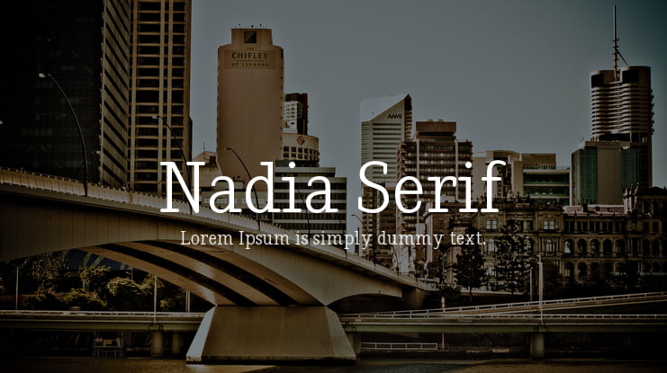 Nadia Serif Font
