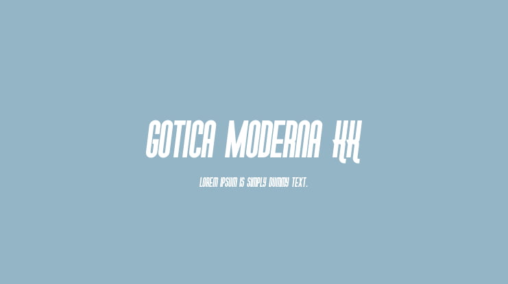 Gotica Moderna KK Font Family