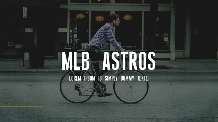 MLB Astros Font