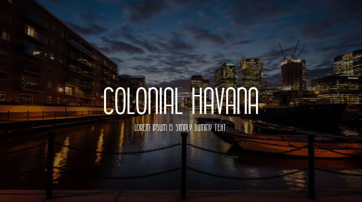 Colonial Havana Font Family