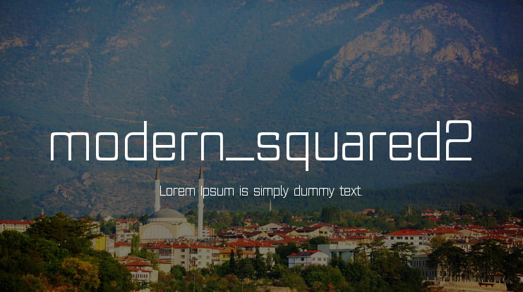 modern_squared2 Font