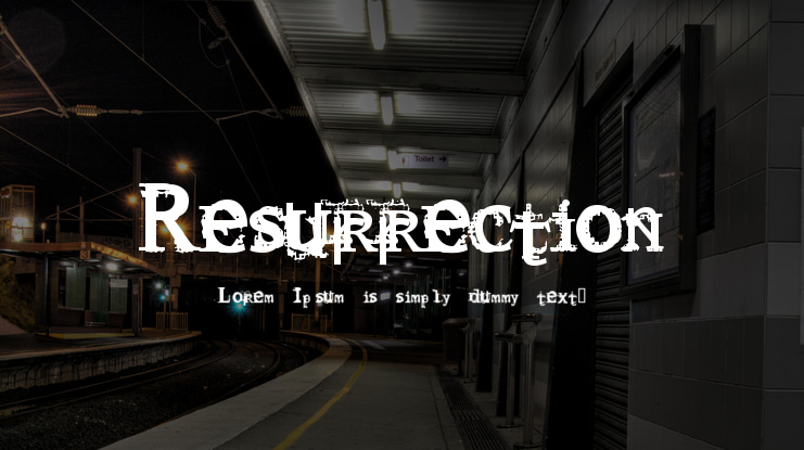 Resurrection Font