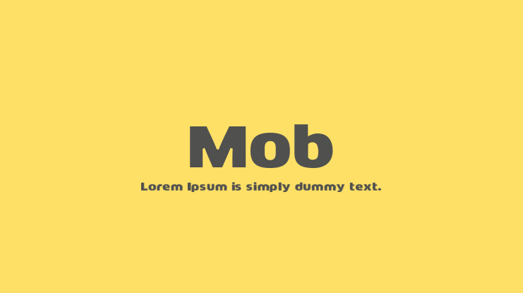 Mob Font