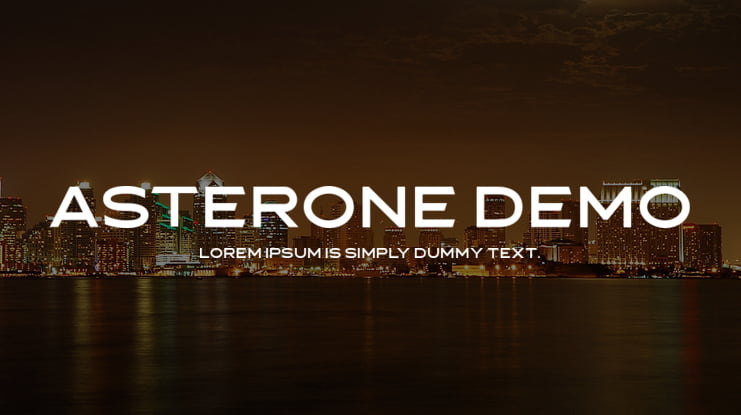 Asterone DEMO Font