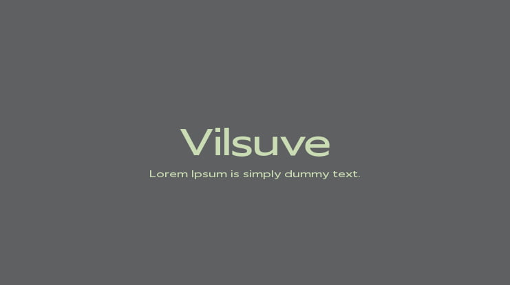 Vilsuve Font