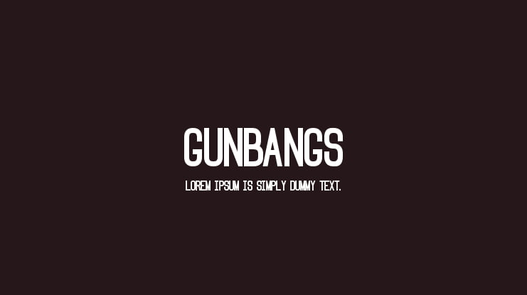 Gunbangs Font