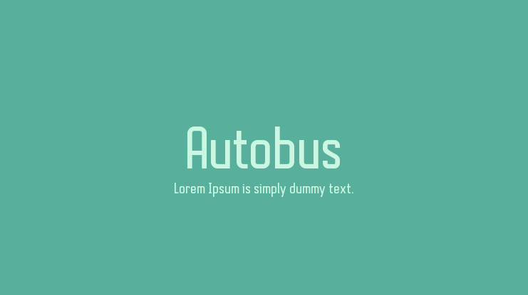 Autobus Font