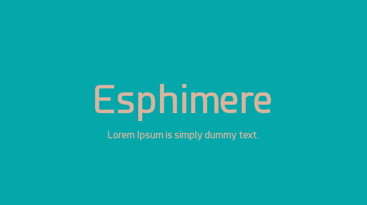 Esphimere Font Family