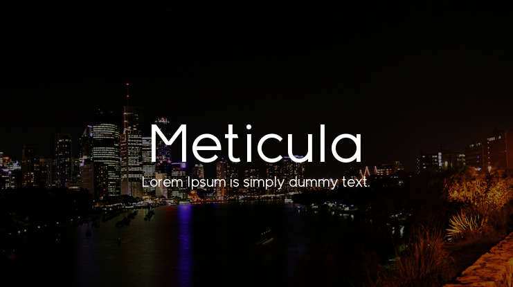 Meticula Font