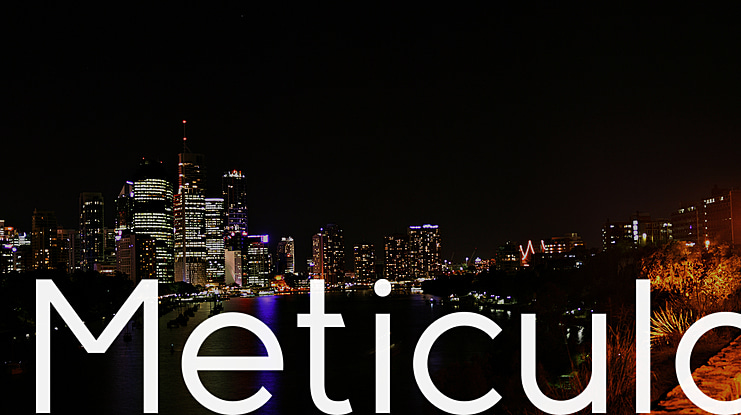 Meticula Font