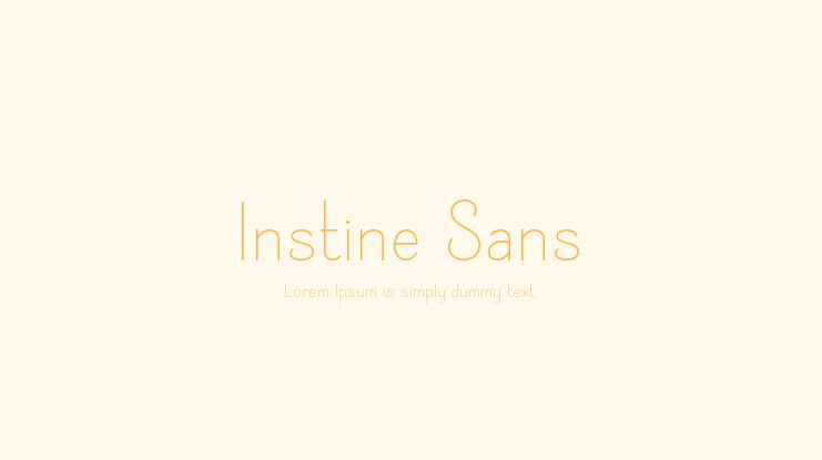 Instine Sans Font
