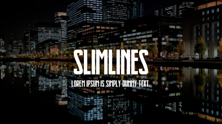 Slimlines Font