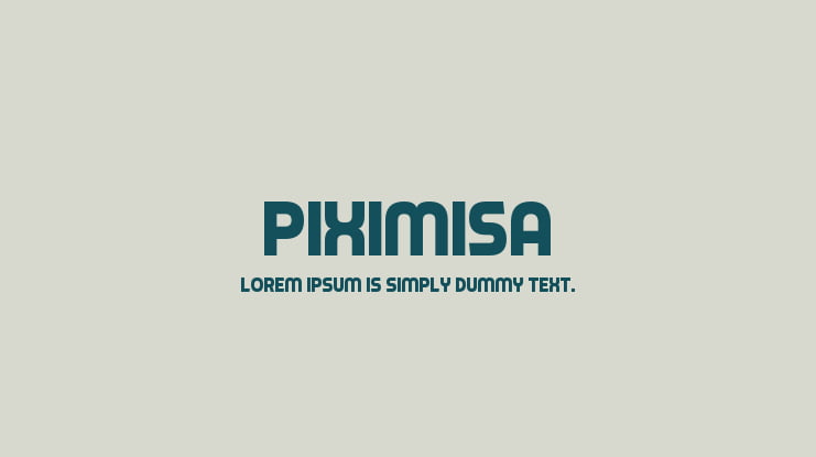 Piximisa Font