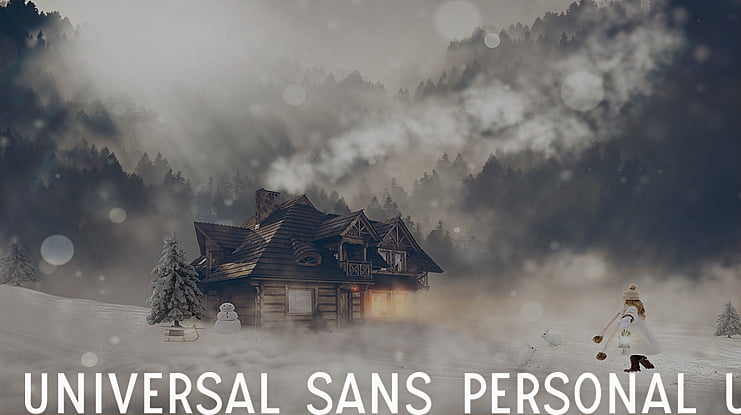 UNIVERSAL SANS PERSONAL USE Font Family