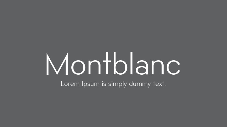 Montblanc Font