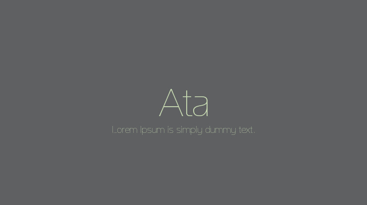 Ata Font