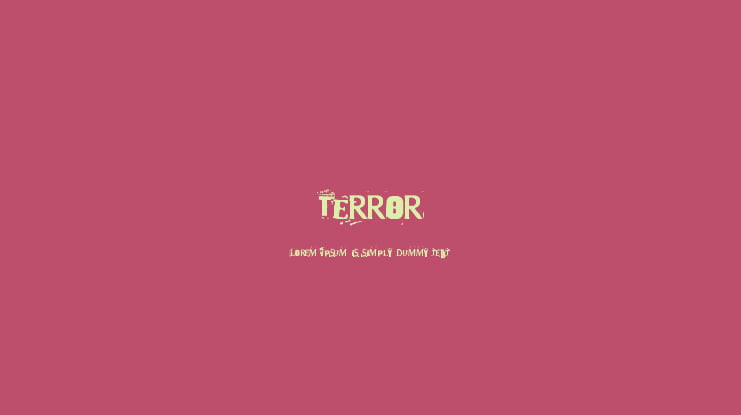 Terror 2005 Font