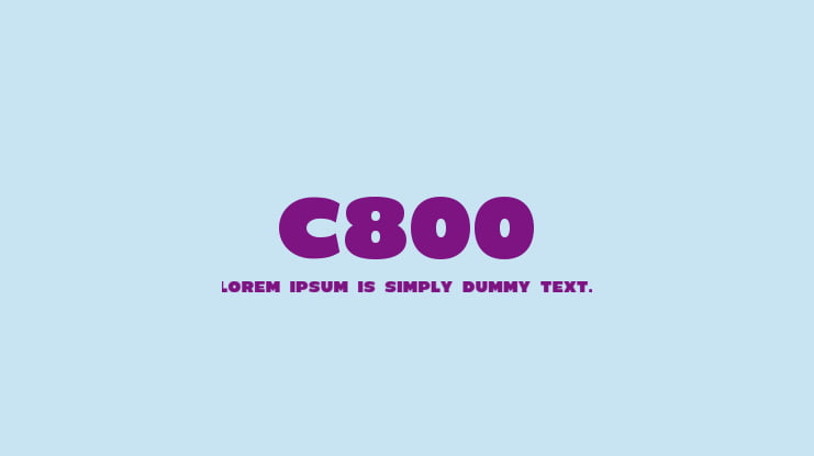 C800 Font