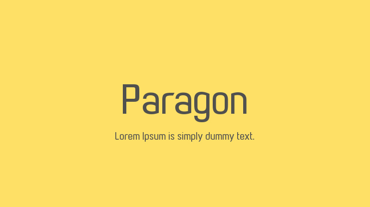 Paragon Font Family