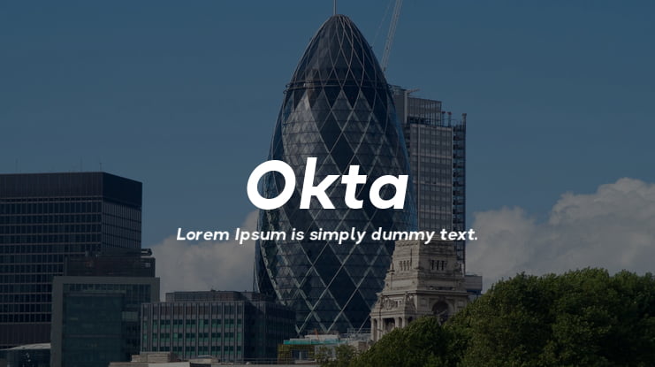 Okta Font Family