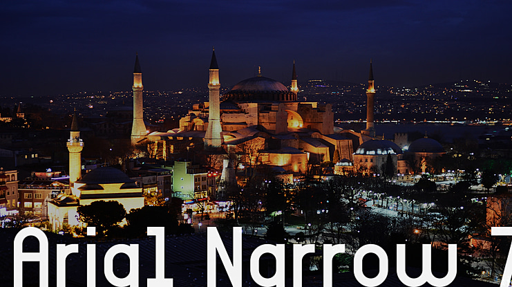 Arial Narrow 7 Font