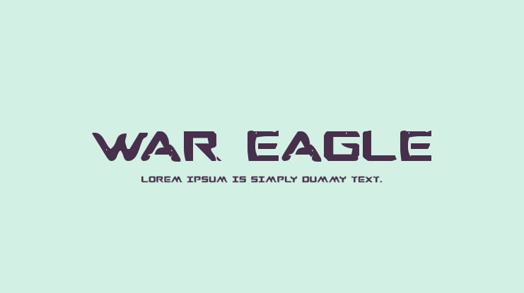 War Eagle Font Family
