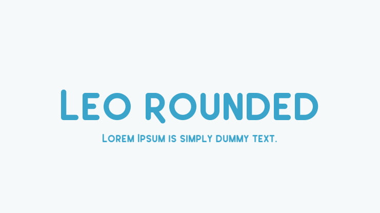 Leo Rounded Font Family