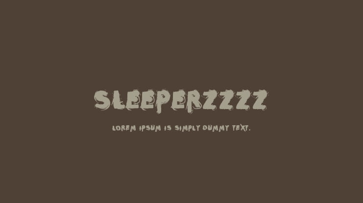 Sleeperzzzz Font