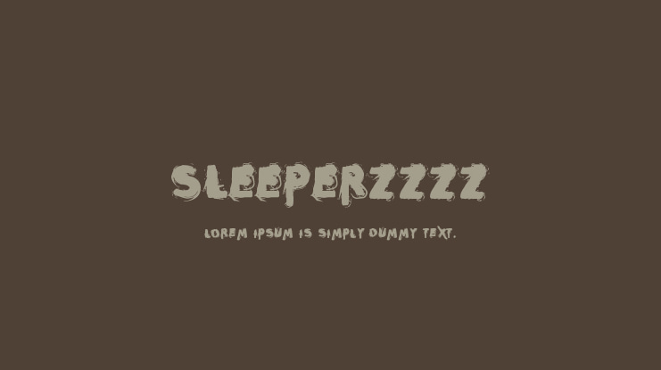 Sleeperzzzz Font