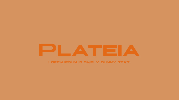 Plateia Font