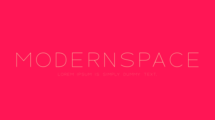 MODERNSPACE Font