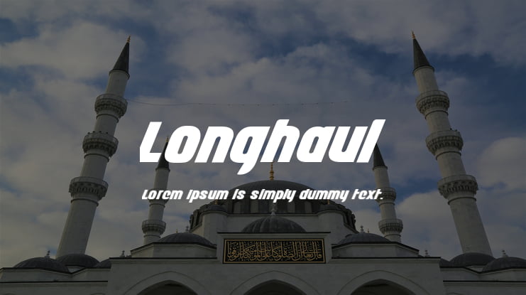 Longhaul Font