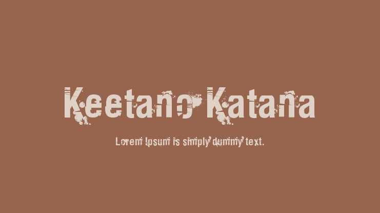 Keetano Katana Font Family
