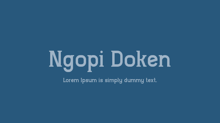 Ngopi Doken Font
