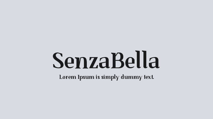 SenzaBella Font Family
