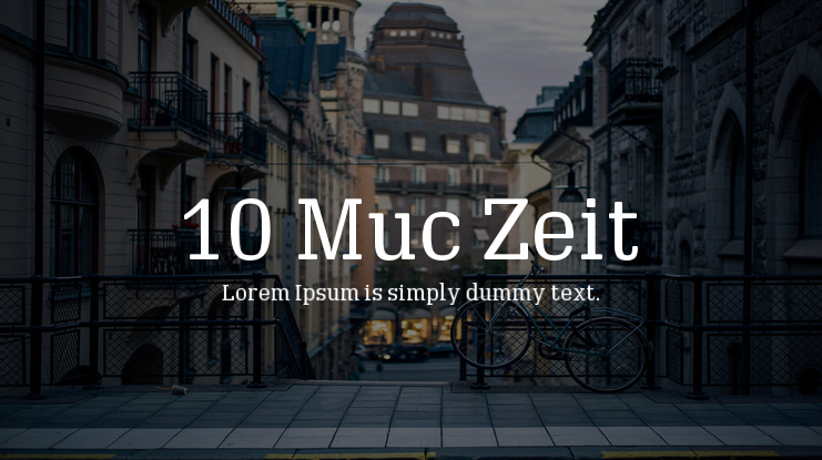 10 Muc Zeit Font