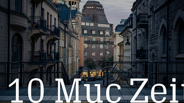 10 Muc Zeit Font