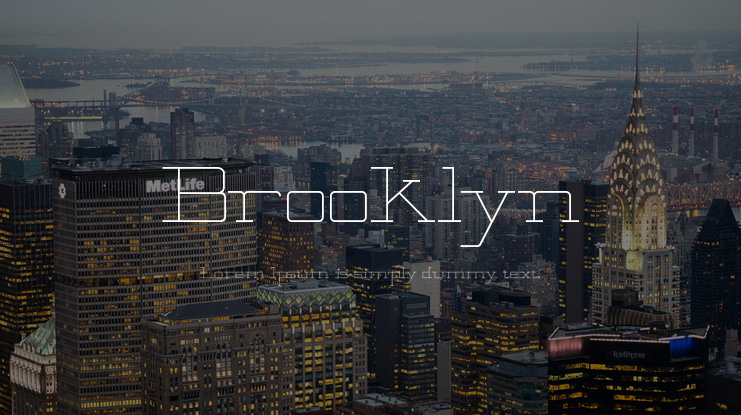 Brooklyn Font