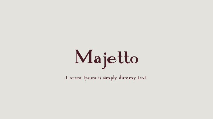 Majetto Font