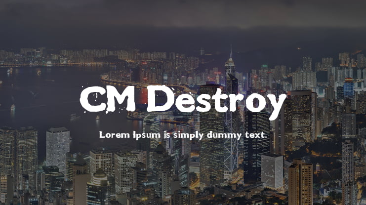 CM Destroy Font Family