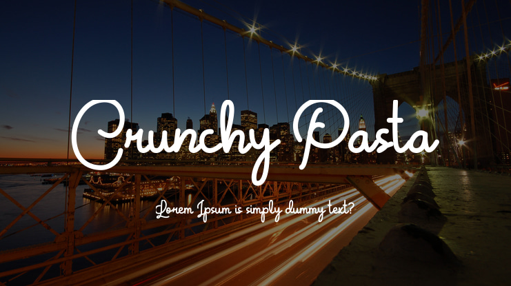 Crunchy Pasta Font