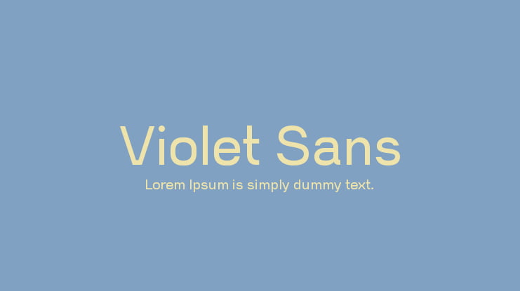Violet Sans Font