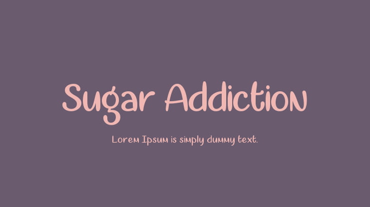 Sugar Addiction Font