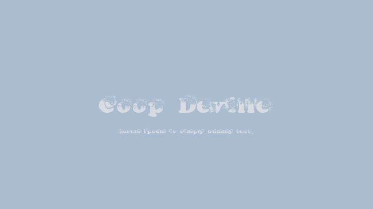 Coop Deville Font