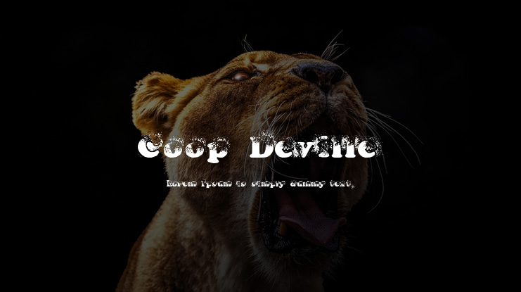 Coop Deville Font