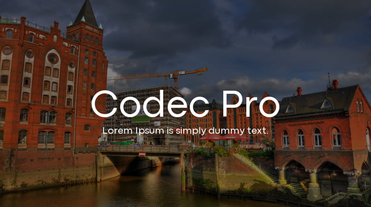 Codec Pro Font Family