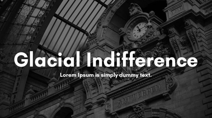 Glacial Indifference Font Family